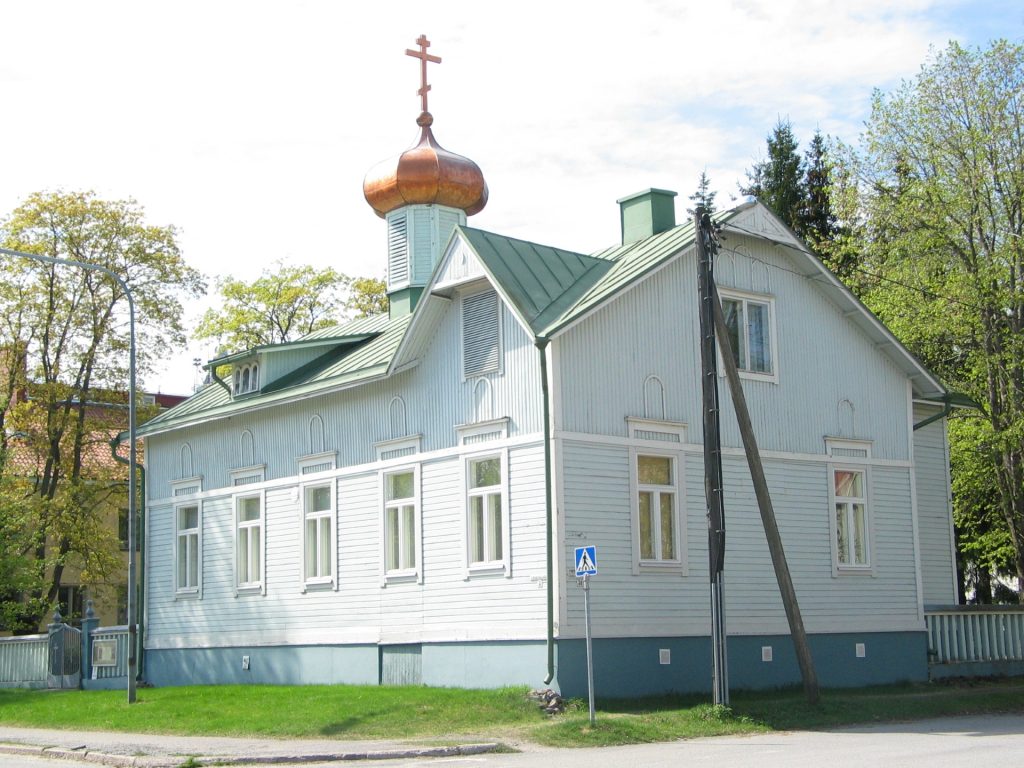 Pyhien Simeonin ja Hannan rukoushuone, tsasouna, sijaitsee Katariinankadun ja Pormestarinkadun kulmassa.
