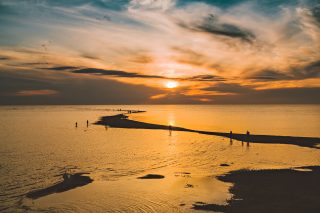 Solnedgången på stranden i Kalajoki Hiekkasärkät, photo Henri Luoma